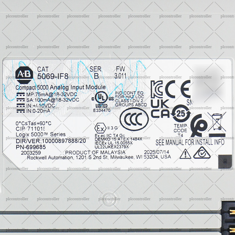 Allen-Bradley 5069-IF8 Compact I/O 8 Channel Voltage/Current Analog Input Module gallery