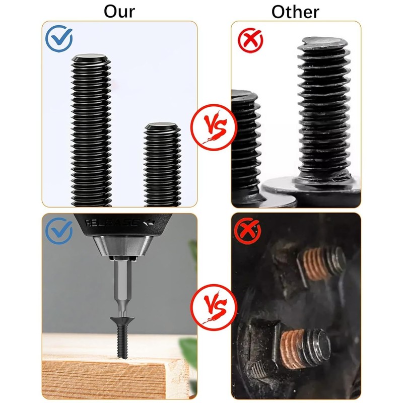 1001 Pcs M3 Countersunk Screws Assortment Kit, Flat Head Machine Screws Phillips gallery