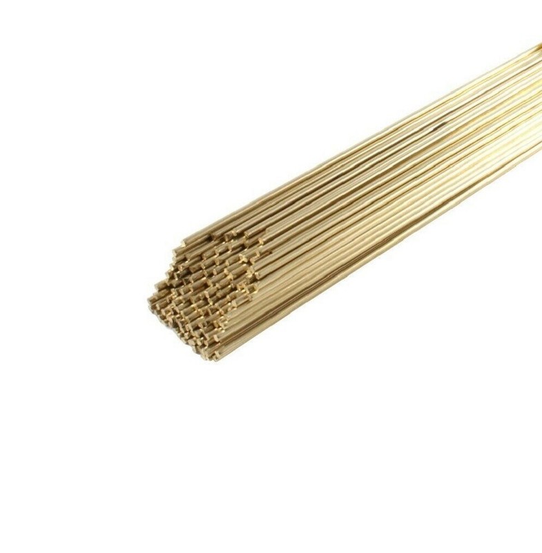 2 lbs Low Fuming Bronze Brazing Rod Bare RBCuZn-C 3/32” X 36″ Bare Brazing Rod