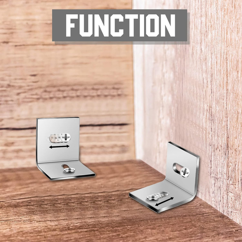 18 Pcs Heavy Duty Wood Table Top Expansion Bracket Steel Z Clips Fastener Connec gallery