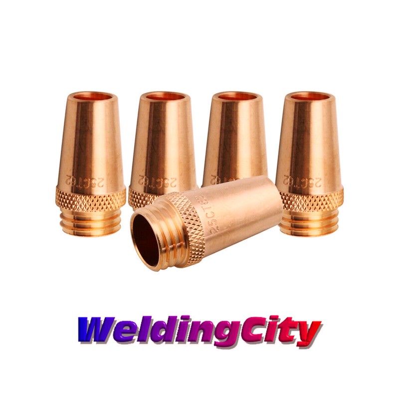 WeldingCity® 5-pk MIG Welding Gun Nozzle 24CT-62S 5/8″ for Lincoln Tweco 300-400