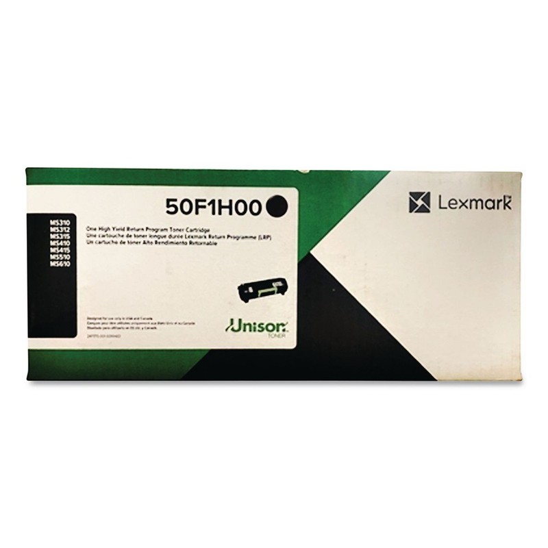 Lexmark 50F1H00 5,000 Page-Yield Return Program High-Yield Toner - Black New gallery