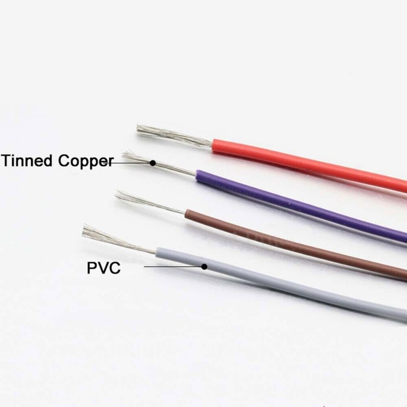 UL1007 Flaxible Stranded Electronic Wire 16 18 20 22 24 26 28 30AWG PVC Cable