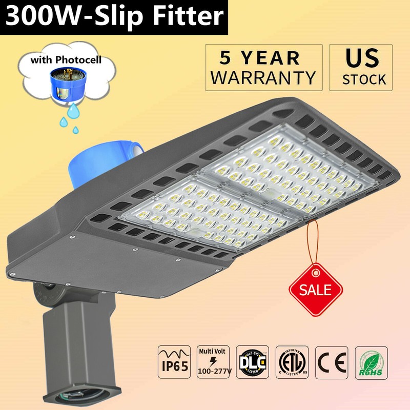 Led Parking Lot Light, 300W Outdoor Commercial Area Lighting for Stadium Roadway