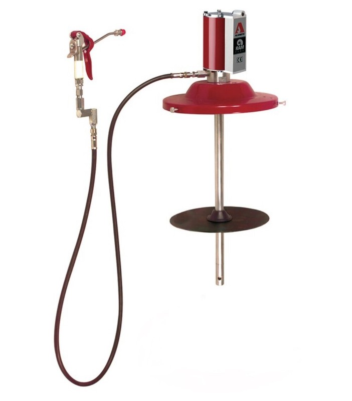 Alemite 9951-S1 RAM SKF Grease Pump 50:1 w/ Cover, Follower, Grease gun, Swivel