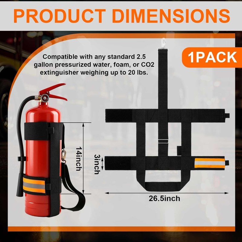 1 Pcs Adjustable Fire Extinguisher Carrying Strap Firefighter Accessory Wild ... gallery