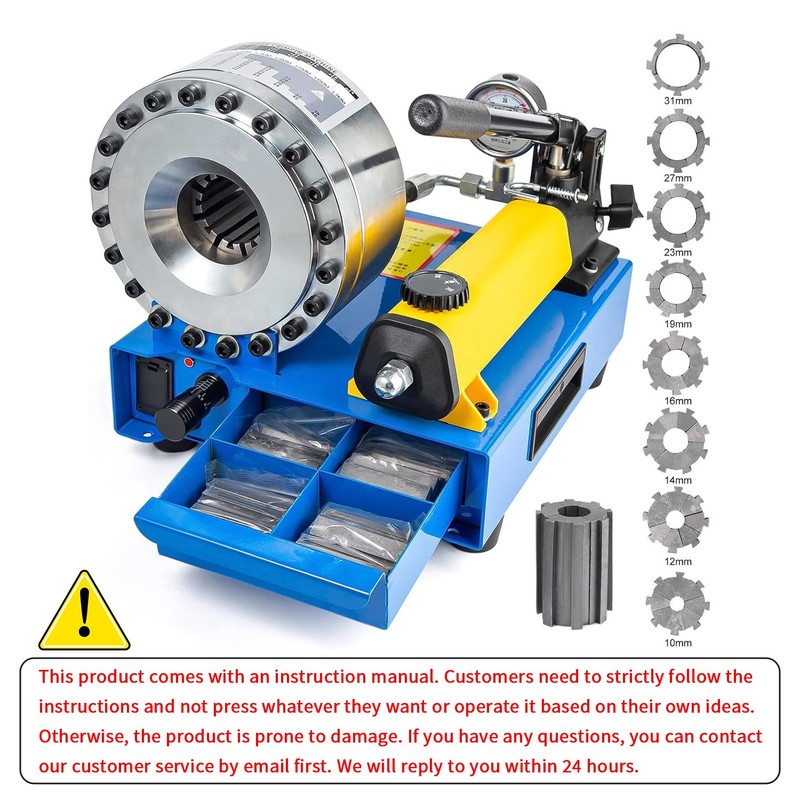 Hydraulic Hose Crimper Pipe Clamping Machine With 8 Sets Dies 10mm-30mm 5600KN gallery