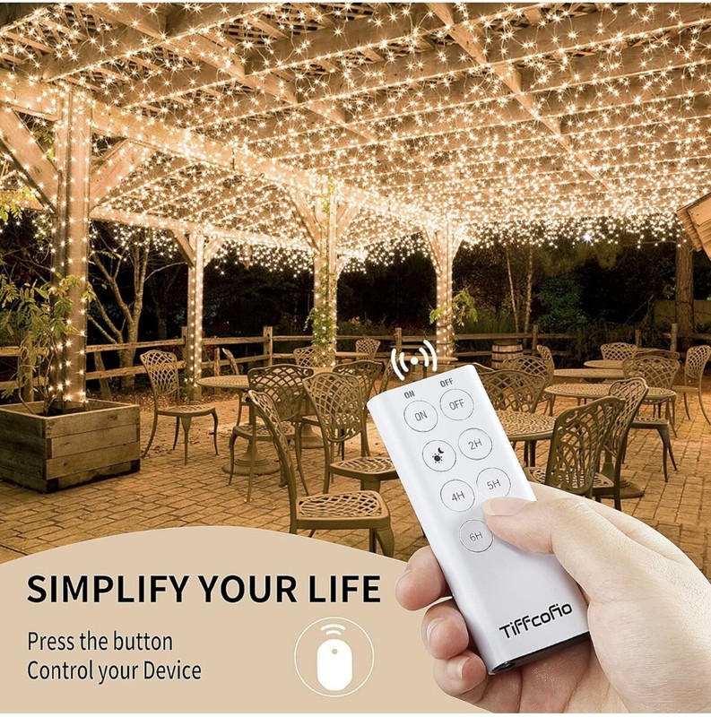 Outdoor Light Sensor Timer Outlet, 100ft Range Remote Control, Weatherproof gallery