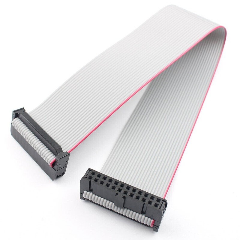 1Pcs 2.54mm Pitch 2×12 Pin 24P 24 Pin Wire Extension IDC Flat Ribbon Cable 30CM