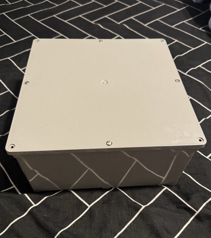 12x12x6 PVC Junction Box Gray Outdoor Electrical Enclosure