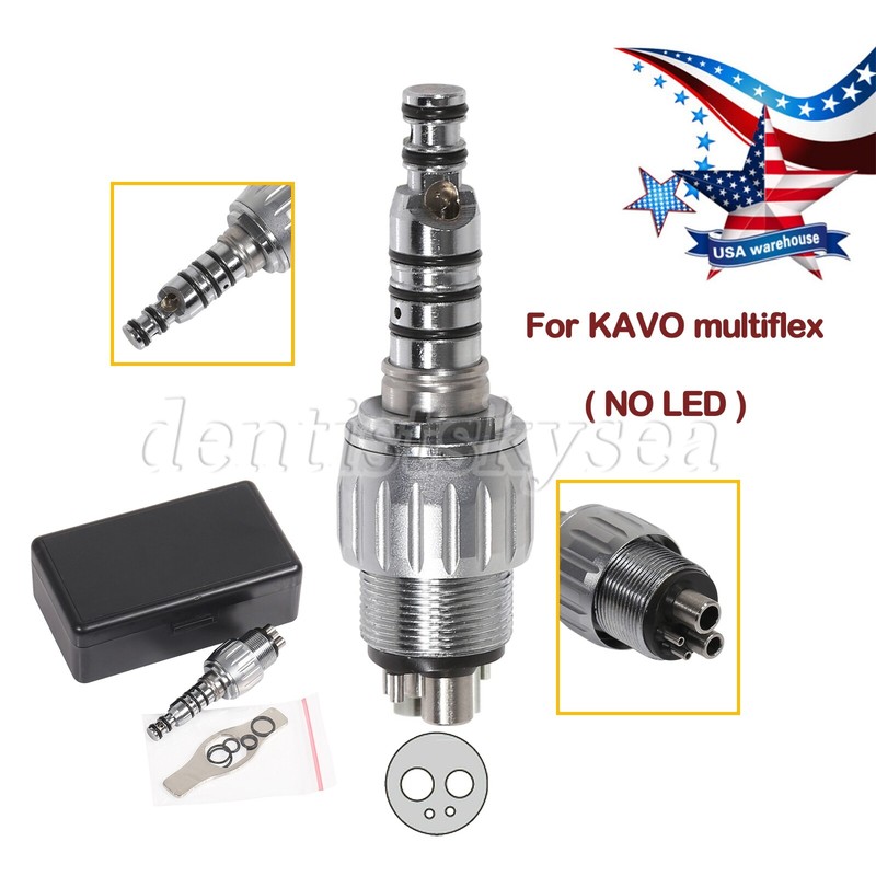 Dental LED Quick Coupler 4/6 Hole fit Kavo Multiflex LUX Fiber Optic Handpiece