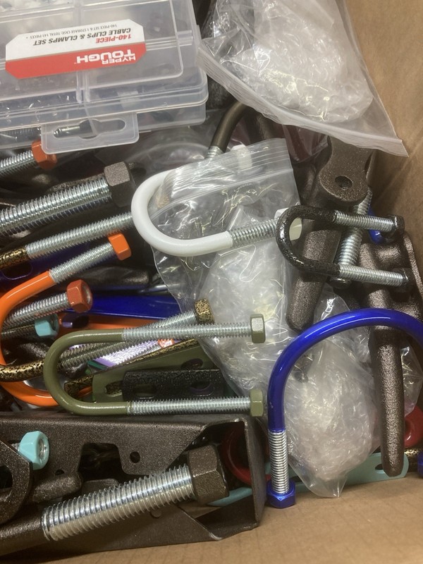 40 lbs Mixed Lot Marine Hardware Shackles Cleats Carabiners Chain Hooks Rigging gallery