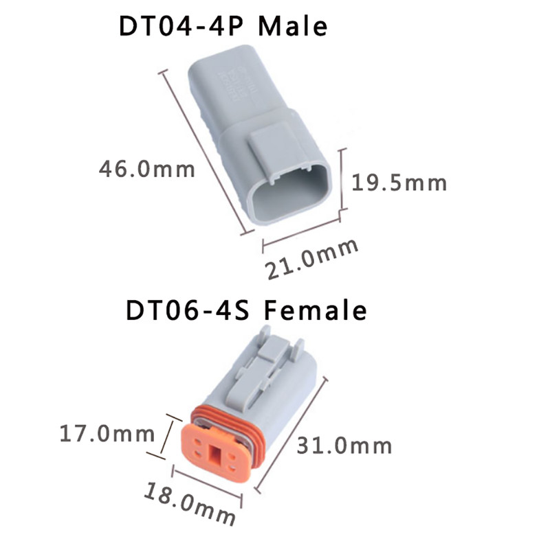 DT Series 2 3 4 6 8 12 Pin Deutsch Male Female Car Connector Kit Plug Waterproof gallery