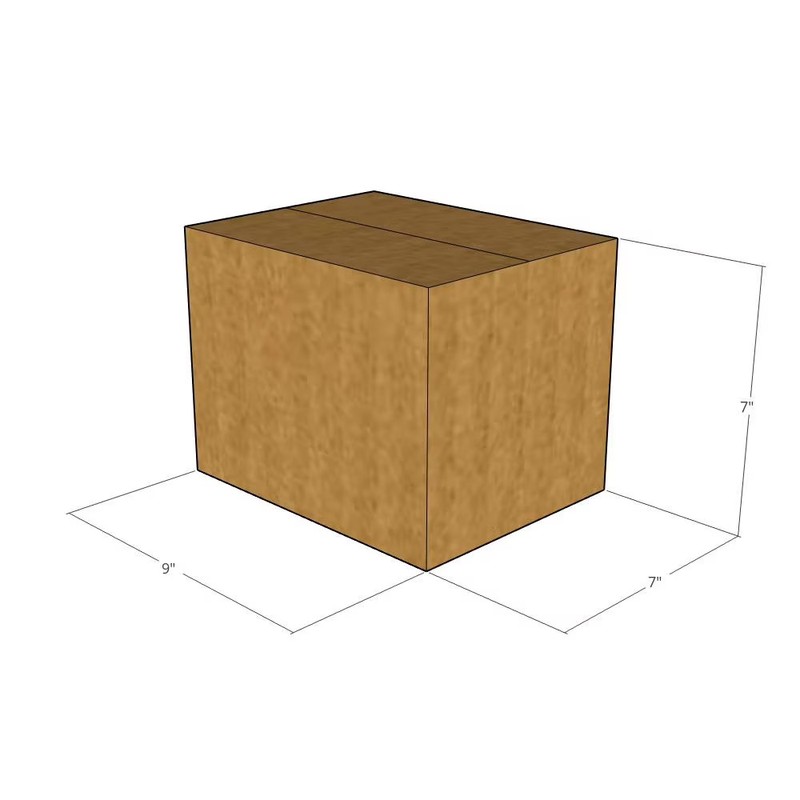 25 9x7x7 Kraft Brown Corrugated Shipping Boxes 32 ECT Single-Wall New gallery