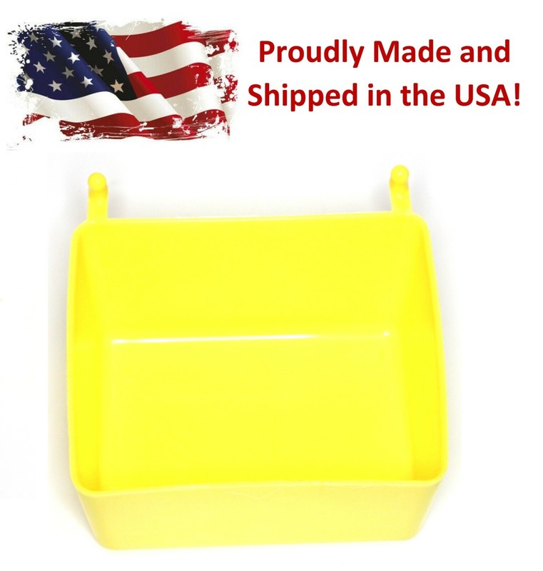 Small Plastic Yellow Pegboard Storage/Part Bins, Multi-Pack Pricing JSP Brand