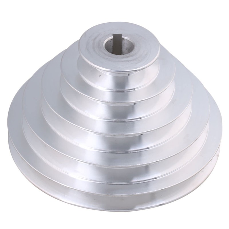 19mm Bore 54mm-150mm Outter Dia Aluminum 5 Slot A Type V-Shaped Pulley 5 Step…
