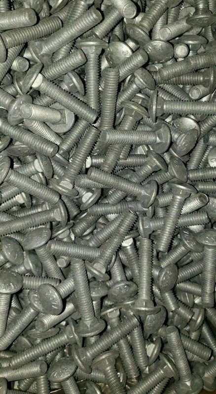 75 Piece Galvanized Assembly 1/2″-13 Carriage Bolts, Flat Washers & Nuts