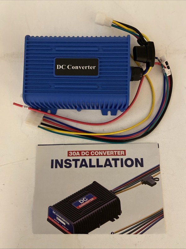 Golf Cart Voltage Reducer DC Converter 36V or 48V to 12V / 30 Amp 350 Watts