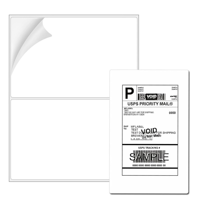 100-20000 Premium 8.5x5.5 Round Corner Shipping Labels Half Sheet Self Adhesive gallery