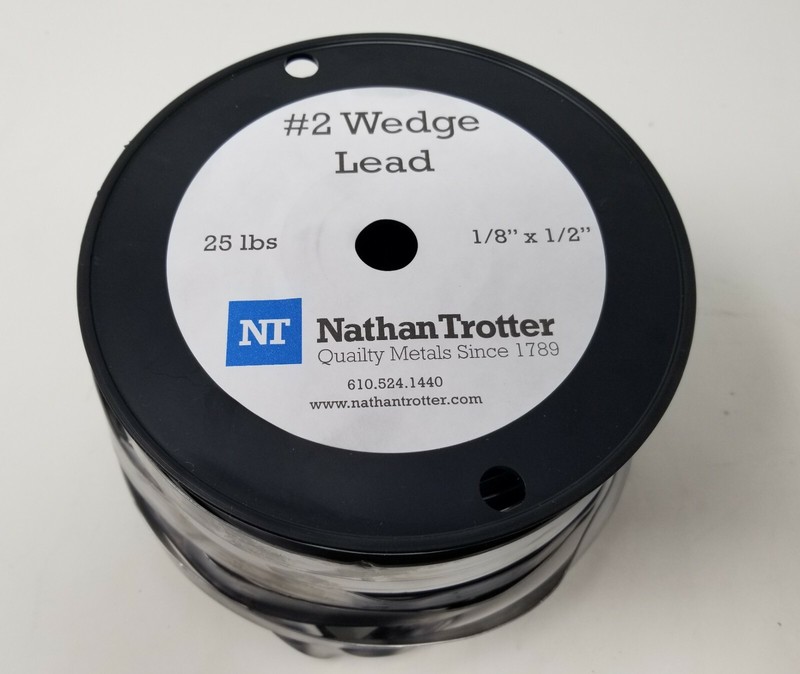 Wedge Lead #2 – 25 Lb Roll (1/2″ Wide X 1/8″ Thick)