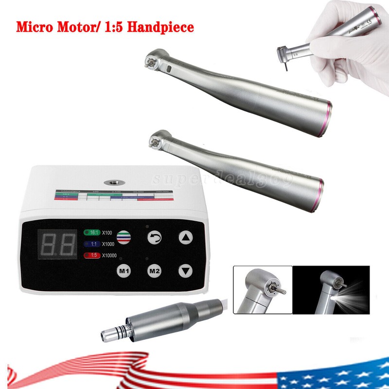 NEW Dental Electric Brushless LED Micro Motor15 Increasing Handpiece 1:1 st gallery