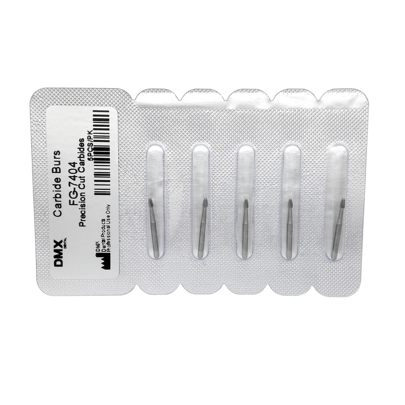 5Pcs Dental Tungsten Carbide Burs Trimming & Finishing Egg Football Bur FG 7404 gallery