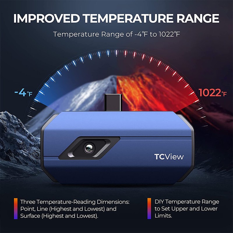TOPDON TC001 Thermal Imaging Camera Type-C IR High Resolution 256x192 Portable gallery