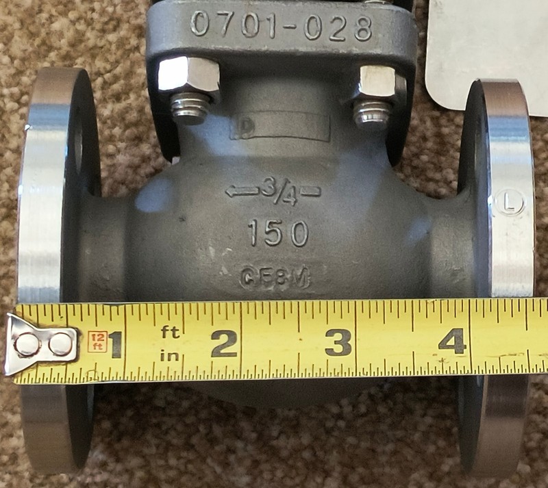 Ladish 7272 3/4" Class 150 CF8M Globe Valve Flanged NOS gallery