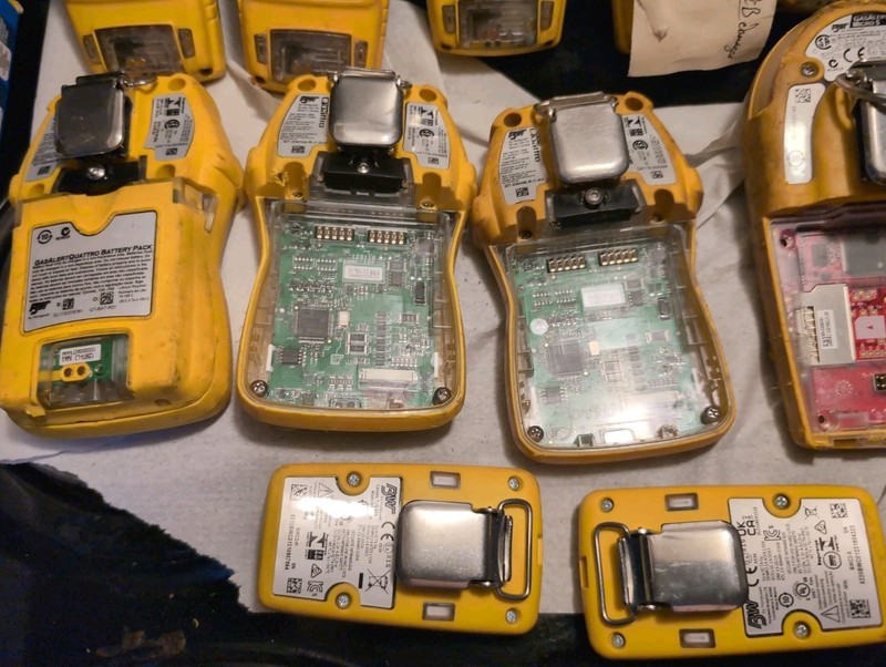 Lot of Honeywell 12 BW Honeywell Gas Alert Air Monitors Non Working Repair Parts gallery
