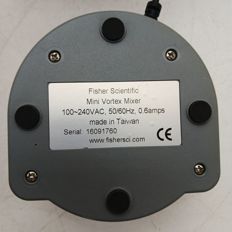 Fisher Scientific Mini Vortex Mixer 100~240VAC 50/60Hz 0.6amps 16091760 P005 gallery