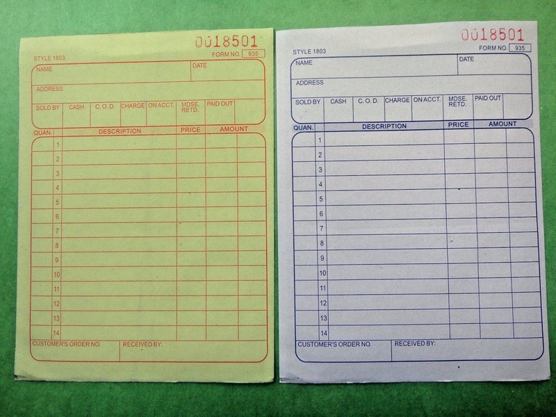 New Sales Order Book Receipt Invoice Duplicate 50 sets Form Carbonless US Seller gallery