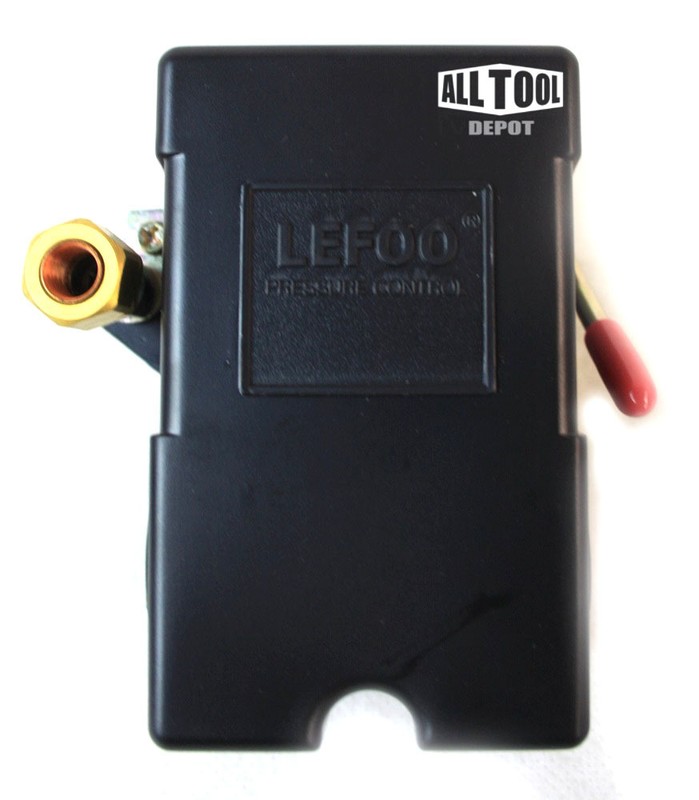 Lefoo Quality Air Compressor Pressure Switch Control 95-125 PSI 4 Port w/ Unload gallery