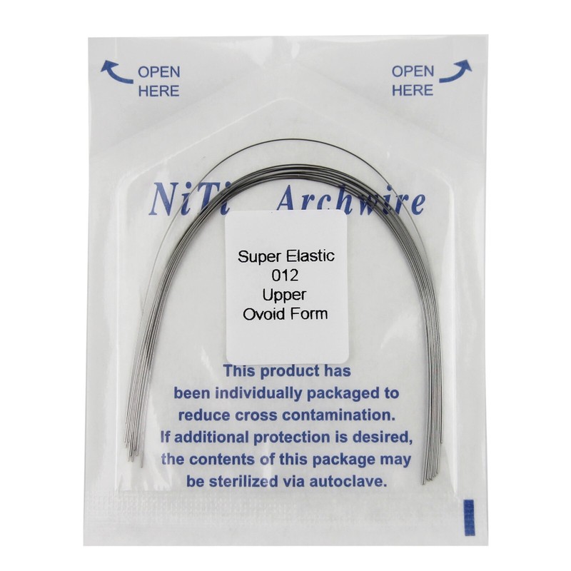 100pcs Dental Orthodontic Arch Wire Niti Stainless Steel Round Rectangular Ovoid gallery