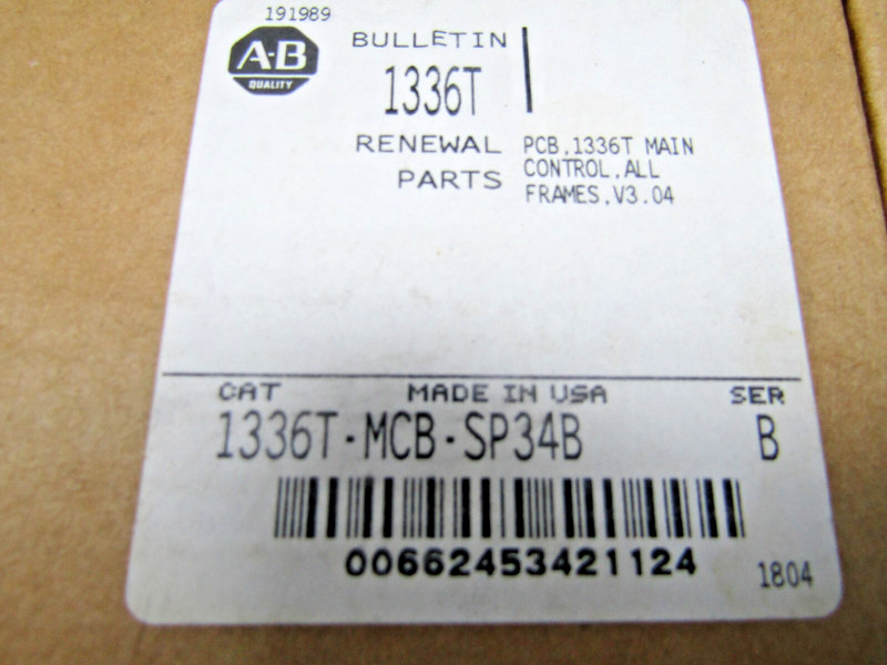 ✌ NEW ALLEN BRADLEY 1336T-MCB-SP MAIN CONTROL PCB. 133T ALL FRAMES gallery