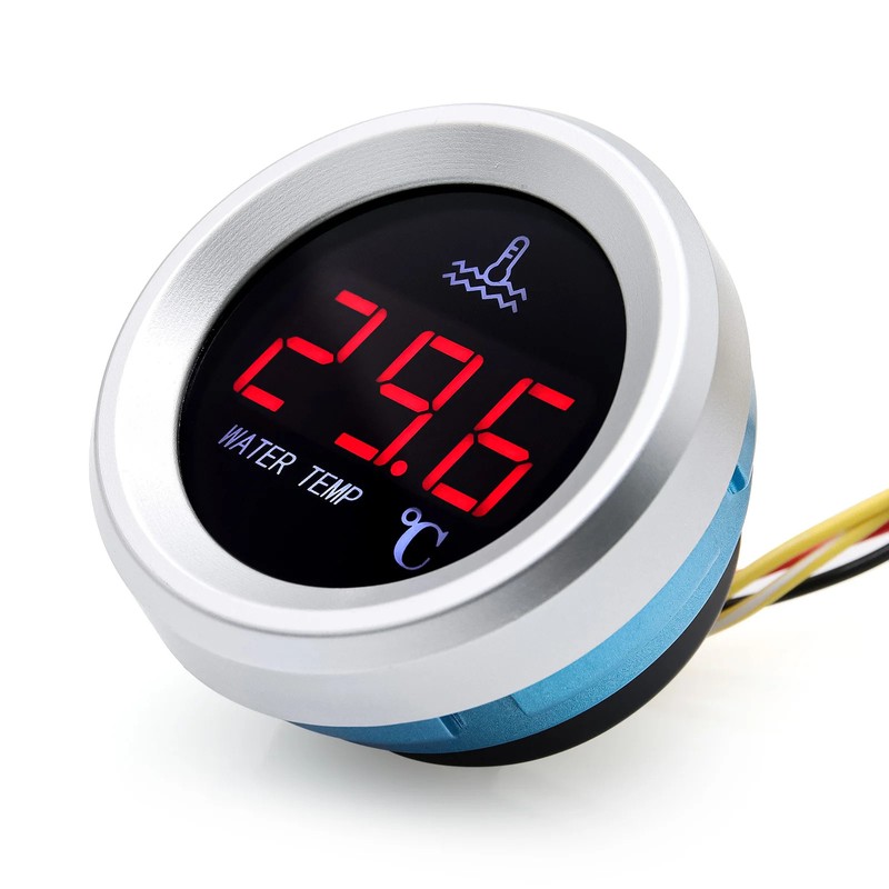52mm Water Temp Gauge Fuel Level Oil Pressure Gauge for Boat Car Truck 12V/24V gallery