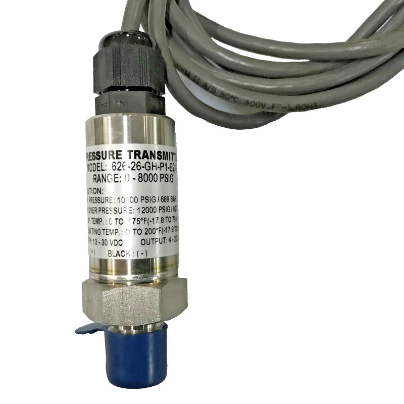 Dwyer Series 626 Pressure Transducer 626-26-GH-P1-E2-S1 0-8000 psi 4..20 mA 1/4″