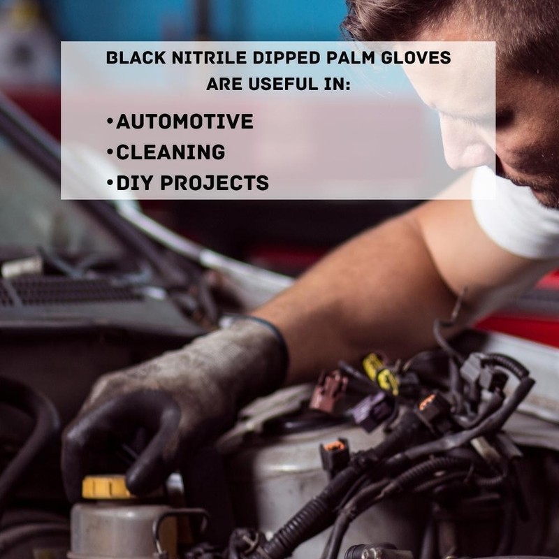 Grey Dipped Gloves Small Nitrile, Nylon 12 Pair Industrial Work Gloves gallery