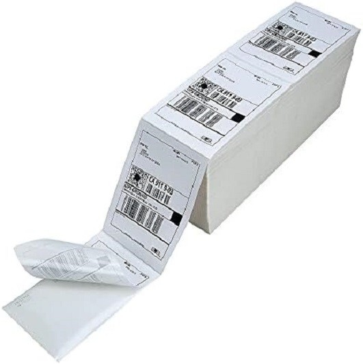 8000 Fanfold 4x6 Direct Thermal Labels. Shipping / Barcode Labels for Zebra UPS gallery