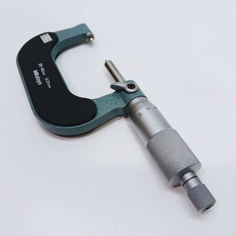 Mitutoyo Fixed Thread Micrometer 125-108 TMS-50 (M3,U3) 25-50mm Japan BE301 gallery