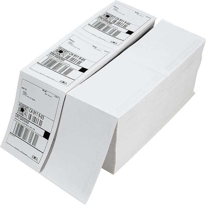 3000 4×6 Fanfold Direct Thermal Shipping Labels Perforated Label / UPS CERTIFIED