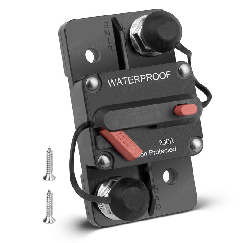 Circuit Breaker 200 Amp for Trolling Motor Boat Marine ATV Vehicles Stereo Au…