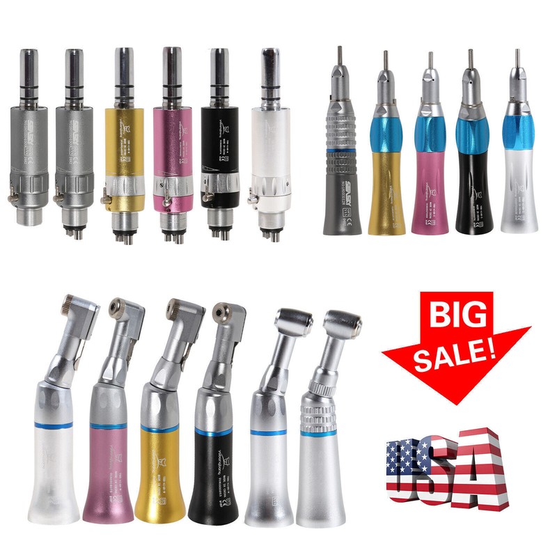 Slow Speed Dental Handpiece Nosecone/contra angle/ air motor NSK style colorful gallery