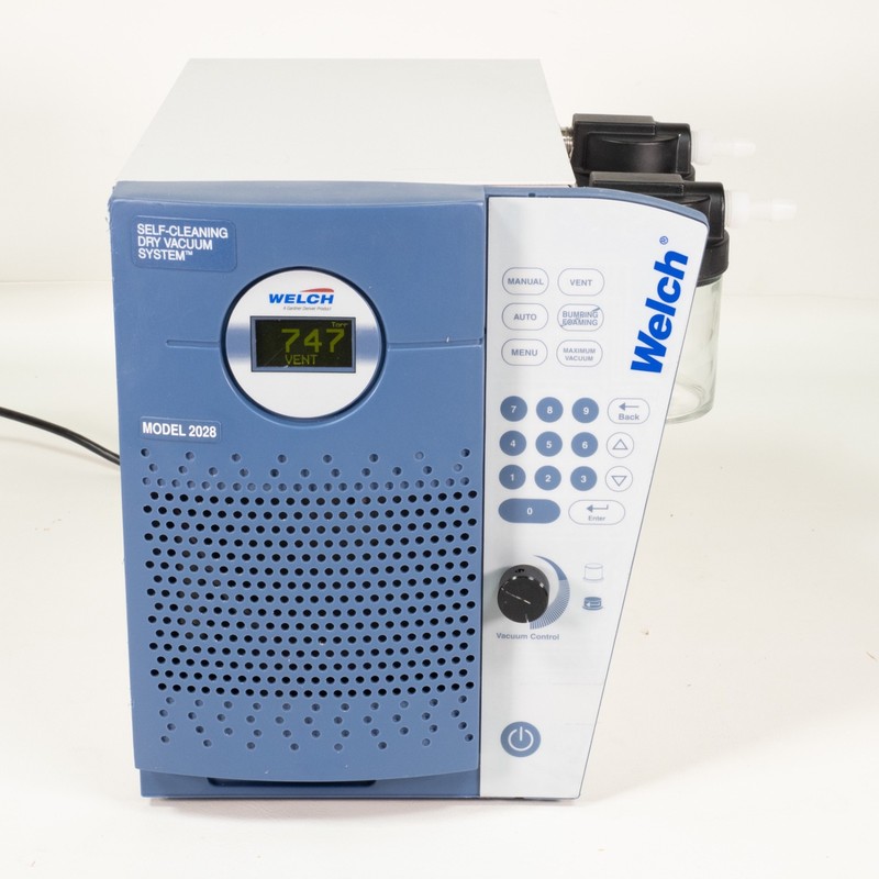 Welch 2028 Self-Cleaning Dry Vacuum System Laboratory Vacuum Pump Tested Working