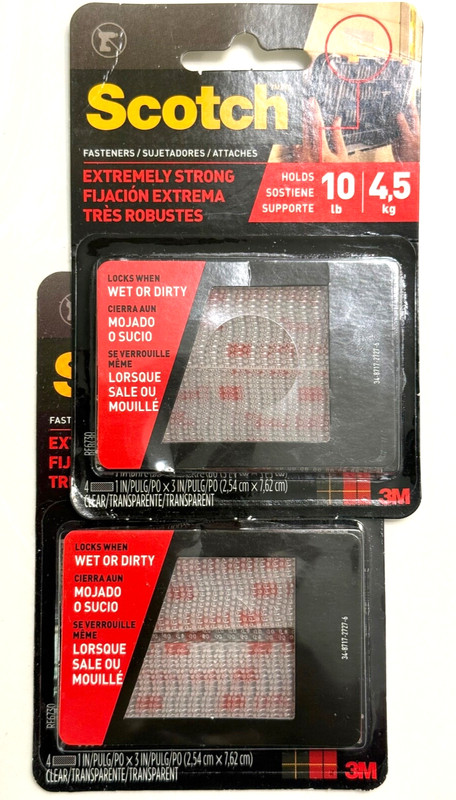 2 New SCOTCH EXTREME FASTENERS RF6730 1 X 3 SET OF 2 NWT FREE USPSGA