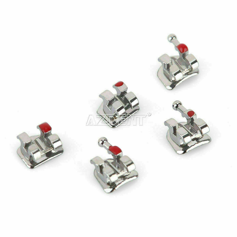 AZDENT Dental Orthodontic Metal Brackets Braces Mini Roth Slot.022 Hooks 3-4-5 gallery