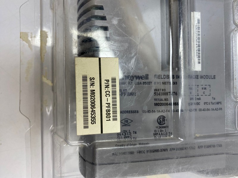 Honeywell Fieldbus Interface Module H1-8 , CC-PFB801 PN:51410087-176 gallery