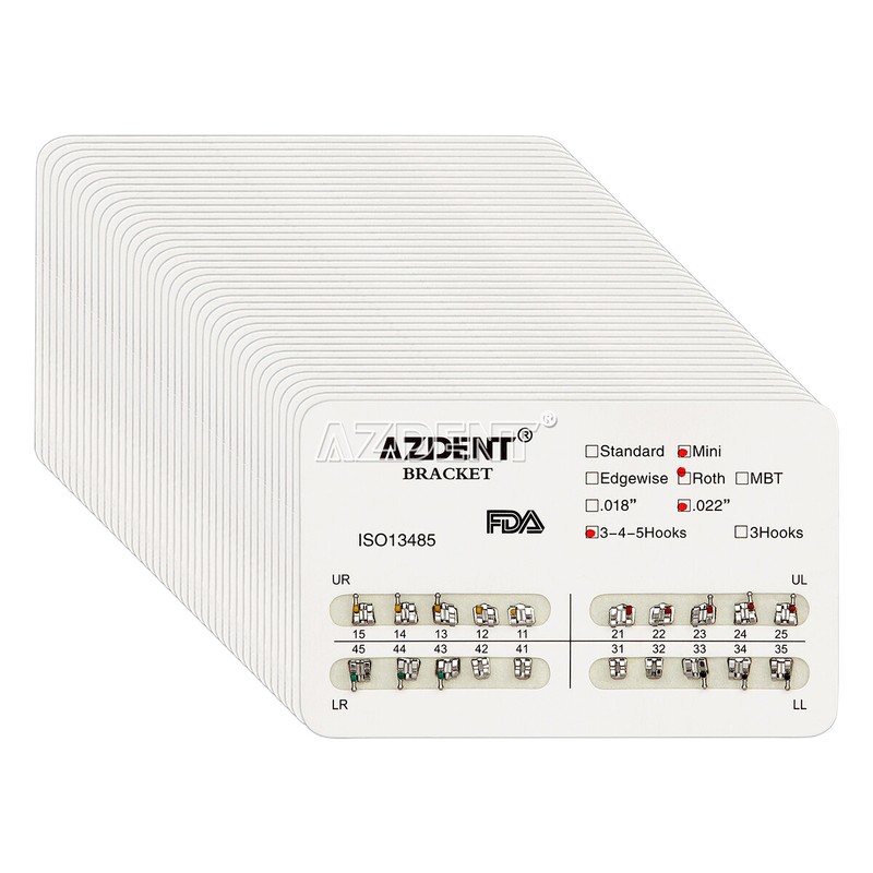 AZDENT Dental Ortho Brackets Braces /Niti Round Arch Wires/1st molar Buccal Tube gallery