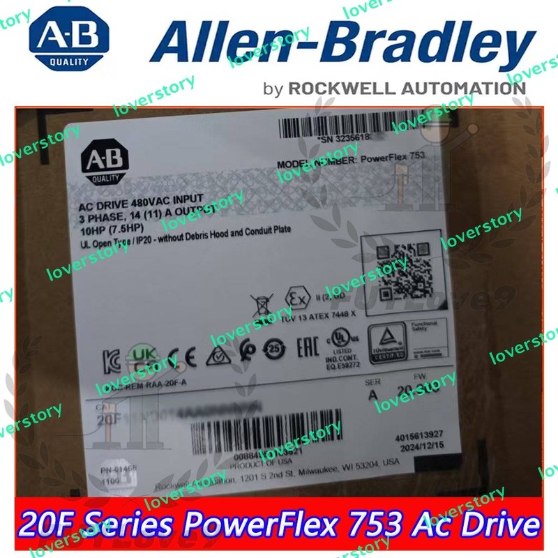 20F11NC030JA0NNNNN PowerFlex 753 Ac Drive Brand New in stock Fast Free Ship
