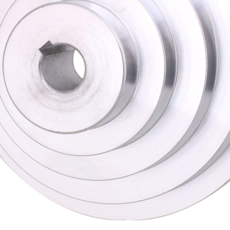 19mm Bore 54mm-150mm Outter Dia Aluminum 5 Slot A Type V-Shaped Pulley 5 Step... gallery
