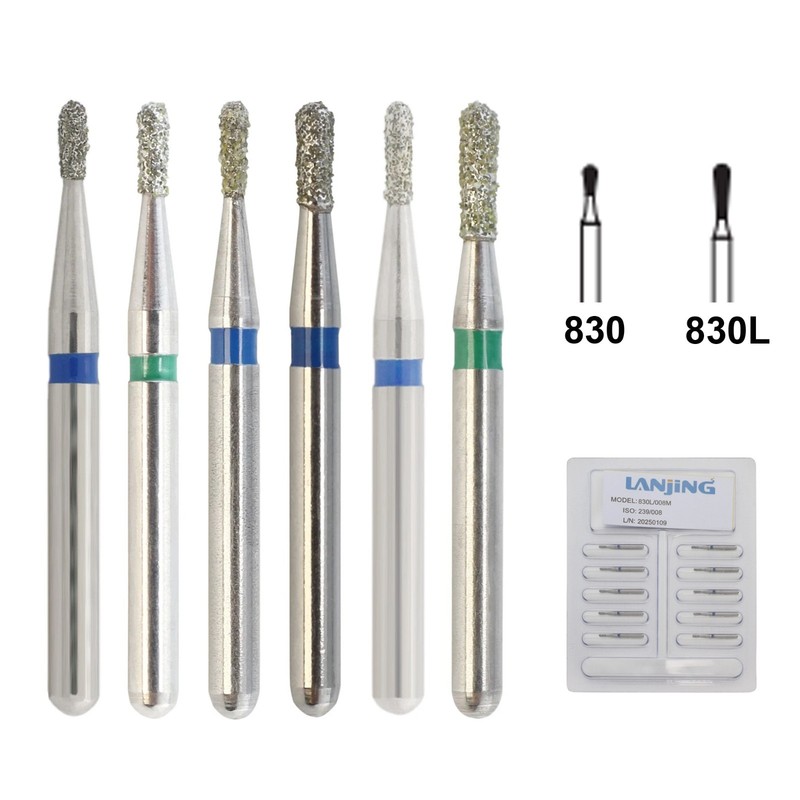 Wave Dental Carbide Bur FG Diamond Burs Football Pear Round End Taper High Speed gallery